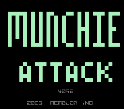 Munchie Attack Title Screen